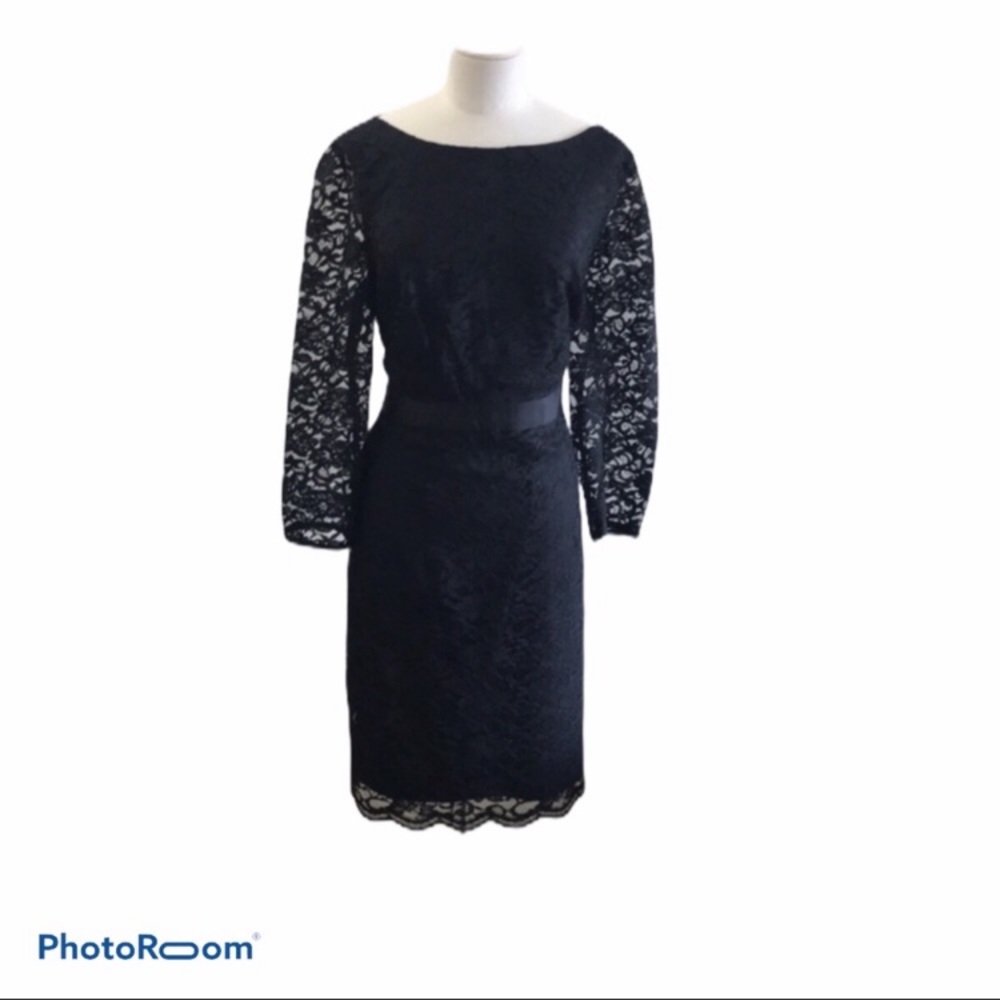 The Limited black with lace detail dress
